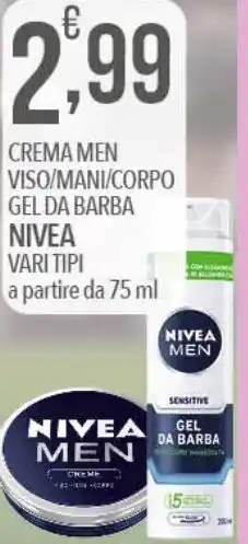 Crema men viso/mani/corpo gel da barba NIVEA
