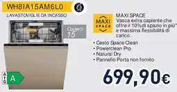 Unieuro Whirlpool WH81A15AM6L0 LAVASTOVIGLIE DA INCASSO offerta
