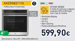 Unieuro Whirlpool AKZ9S8271IX FORNO MULTIFUNZIONE offerta