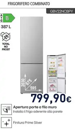 Unieuro LG FRIGORIFERO COMBINATO GBV22NCBPY offerta