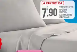 Iper Nonna Isa Completo letto no stiro singolo/ matrimoniale vari colori offerta