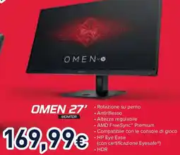 Unieuro OMEN 27 MONITOR offerta