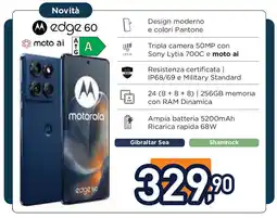 Unieuro Motorola edge 60 moto ai offerta