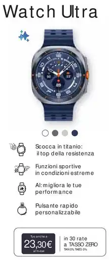 Unieuro SAMSUNG Galaxy Watch Ultra offerta