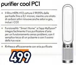 Unieuro dyson purifier cool PC1 offerta