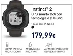 Unieuro GARMIN Instinct 2 GPS smartwatch offerta