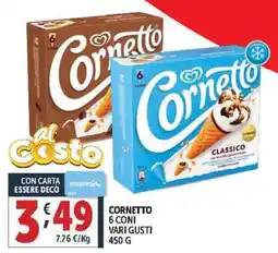 Deco Supermercati Cornetto 6 coni vari gusti offerta