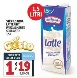 Deco Supermercati Sterilgarda latte uht parzialmente scremato offerta