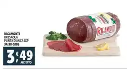 Deco Supermercati Rigamonti bresaola punta d'anca igp offerta