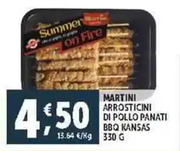Deco Supermercati Martini arrosticini di pollo panati bbq kansas offerta