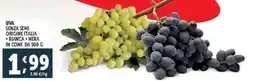 Deco Supermercati Uva senza semi origine italia offerta