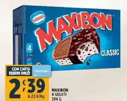 Deco Supermercati Maxibon 4 gelati offerta