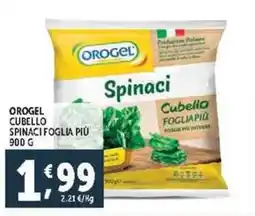 Deco Supermercati Orogel cubello spinaci foglia più offerta