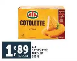 Deco Supermercati Aia 3 cotolette di pollo offerta