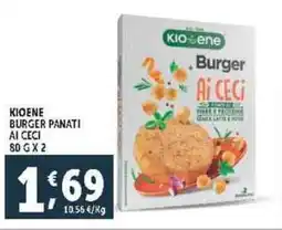 Deco Supermercati Kioene burger panati ai ceci offerta