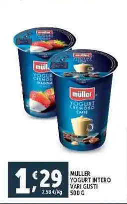 Deco Supermercati Muller yogurt intero vari gusti offerta