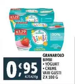 Deco Supermercati Granarolo bimbi offerta