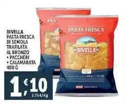 Deco Supermercati Divella pasta fresca di semola trafilata al bronzo offerta