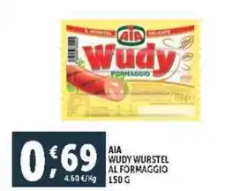 Deco Supermercati Aia wudy wurstel al formaggio offerta
