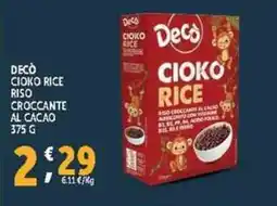 Deco Supermercati Decò cioko rice riso croccante al cacao offerta