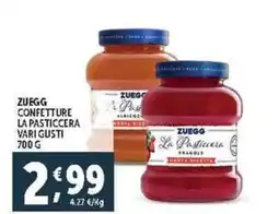 Deco Supermercati Zuegg confetture la pasticcera vari gusti offerta
