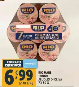 Deco Supermercati Rio mare tonno all'olio di oliva offerta
