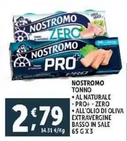 Deco Supermercati Nostromo tonno al naturale offerta