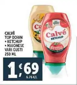 Deco Supermercati Calve top down ketchup - maionese vari gusti offerta