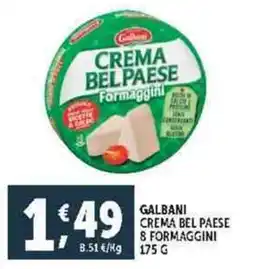 Deco Supermercati Galbani crema bel paese 8 formaggini offerta