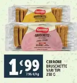 Deco Supermercati Cerrone bruschette vari tipi offerta