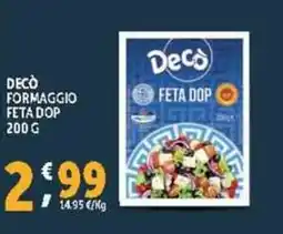 Deco Supermercati Decò formaggio feta dop offerta