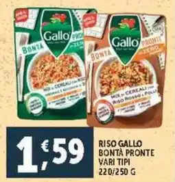 Deco Supermercati Riso gallo bontà pronte vari tipi offerta
