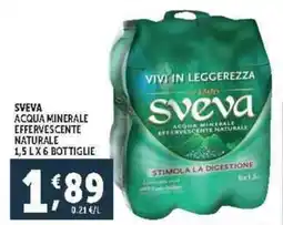 Deco Supermercati Sveva acqua minerale effervescente naturale offerta
