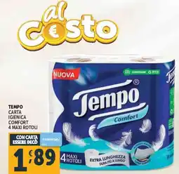 Deco Supermercati Tempo carta igienica comfort offerta