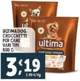 Deco Supermercati Ultimadog crocchette per cane vari tipi offerta