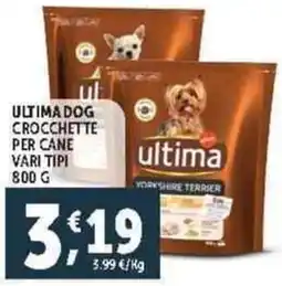 Deco Supermercati Ultimadog crocchette per cane vari tipi offerta