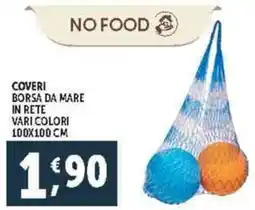 Deco Supermercati Coveri borsa da mare in rete vari colori offerta