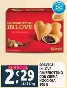 Deco Supermercati Soavegel in love panzerottino con crema nocciola offerta