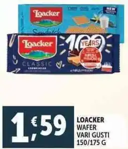 Deco Supermercati Loacker wafer vari gusti offerta