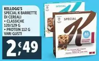 Deco Supermercati Kellogg's special k barrette di cereali offerta