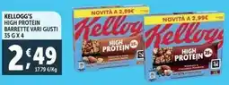 Deco Supermercati Kellogg's high protein barrette vari gusti offerta