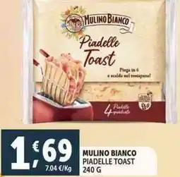 Deco Supermercati Mulino bianco piadelle toast offerta