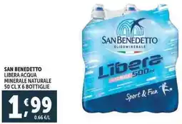 Deco Supermercati San benedetto libera acqua minerale naturale offerta