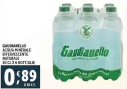 Deco Supermercati Gaudianello acqua minerale effervescente naturale offerta