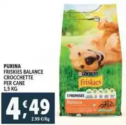 Deco Supermercati Purina friskies balance crocchette per cane offerta