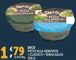 Deco Supermercati Decò pesto alla genovese offerta