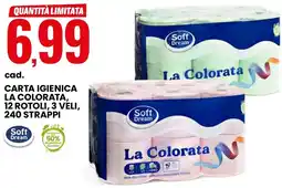 Eurospin Carta igienica la colorata offerta