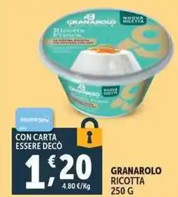 Deco Supermercati Granarolo ricotta offerta