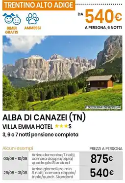 Eurospin Alba di canazei (tn) villa emma hotel offerta