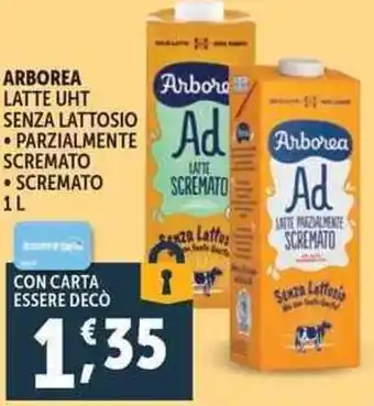 Deco Supermercati Arborea latte uht senza lattosio offerta
